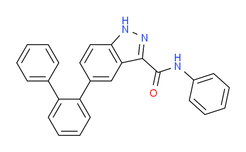 CAS No. 660823-15-4, 5-([1,1'-biphenyl]-2-yl)-N-phenyl-1H-indazole-3-carboxamide