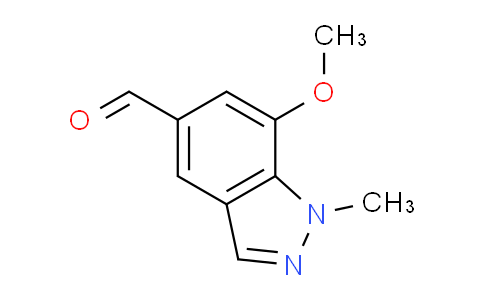 CAS No. 831222-99-2, 7-methoxy-1-methyl-1H-indazole-5-carbaldehyde