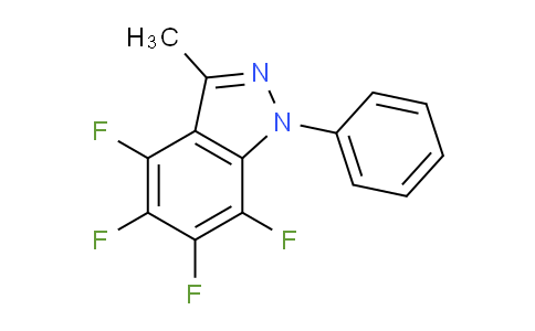 CAS No. 84409-38-1, 4,5,6,7-tetrafluoro-3-methyl-1-phenyl-1H-indazole