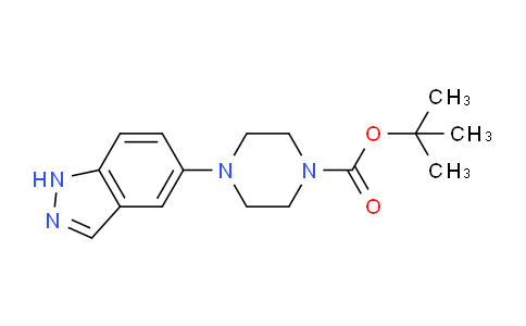 CAS No. 853679-59-1, tert-butyl 4-(1H-indazol-5-yl)piperazine-1-carboxylate