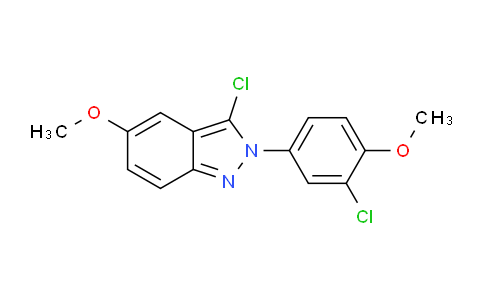 CAS No. 848142-50-7, 3-chloro-2-(3-chloro-4-methoxyphenyl)-5-methoxy-2H-indazole