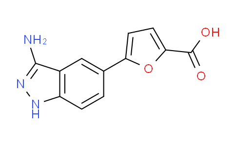 CAS No. 871708-18-8, 5-(3-amino-1H-indazol-5-yl)furan-2-carboxylic acid
