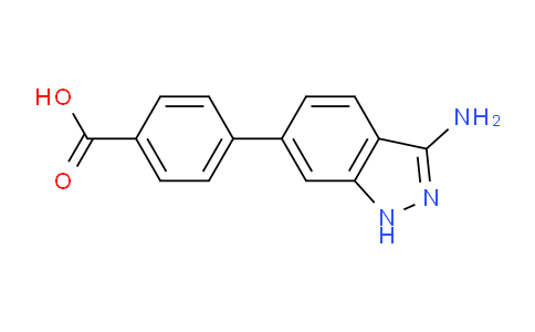 CAS No. 871708-94-0, 4-(3-amino-1H-indazol-6-yl)benzoic acid