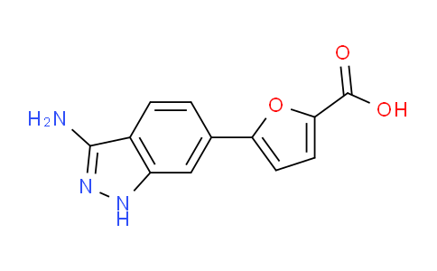 CAS No. 871709-81-8, 5-(3-amino-1H-indazol-6-yl)furan-2-carboxylic acid