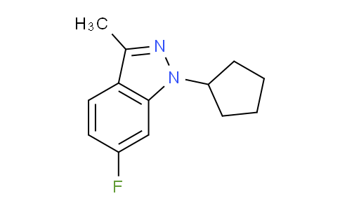 CAS No. 885271-69-2, 1-Cyclopentyl-6-fluoro-3-methyl-1H-indazole
