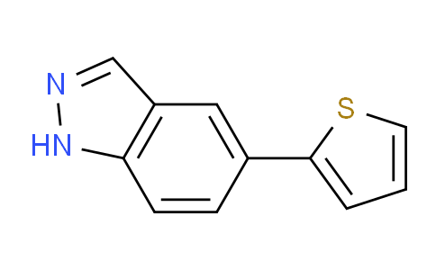 CAS No. 885272-39-9, 5-Thiophen-2-yl-1H-indazole