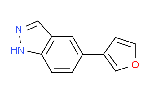 CAS No. 885272-45-7, 5-Furan-3-yl-1H-indazole