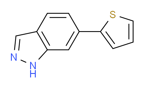 CAS No. 885272-10-6, 6-Thiophen-2-yl-1H-indazole