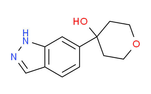 CAS No. 885272-12-8, 4-(1H-Indazol-6-yl)-tetrahydro-pyran-4-ol