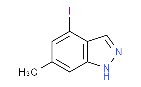CAS No. 885522-25-8, 4-iodo-6-methyl-1H-indazole