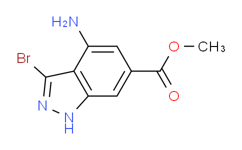 CAS No. 885521-32-4, methyl 4-amino-3-bromo-1H-indazole-6-carboxylate