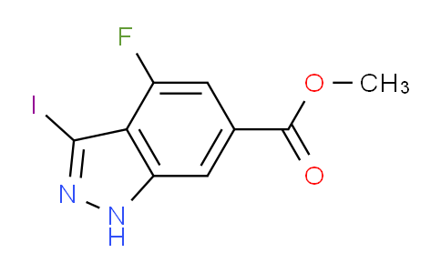 CAS No. 885521-35-7, methyl 4-fluoro-3-iodo-1H-indazole-6-carboxylate