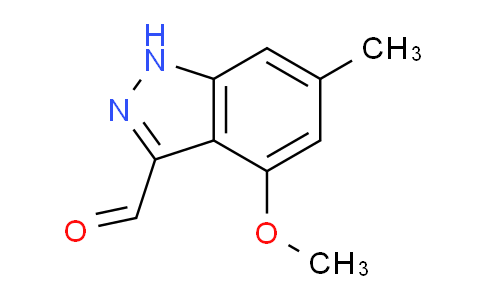 CAS No. 885522-48-5, 4-methoxy-6-methyl-1H-indazole-3-carbaldehyde