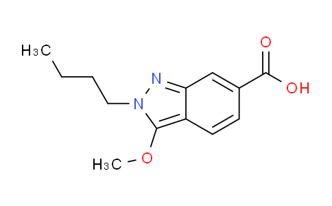 CAS No. 884502-23-2, 2-butyl-3-methoxy-2H-indazole-6-carboxylic acid