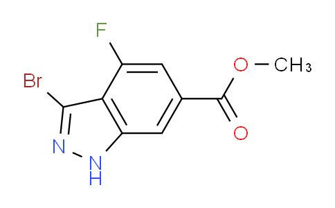 CAS No. 885521-41-5, methyl 3-bromo-4-fluoro-1H-indazole-6-carboxylate