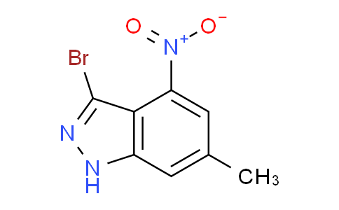 CAS No. 885520-86-5, 3-bromo-6-methyl-4-nitro-1H-indazole