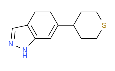 CAS No. 885272-27-5, 6-(Tetrahydro-thiopyran-4-yl)-1H-indazole