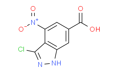CAS No. 885521-17-5, 3-chloro-4-nitro-1H-indazole-6-carboxylic acid