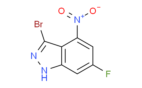 CAS No. 885522-77-0, 3-Bromo-6-fluoro-4-nitro-1H-indazole