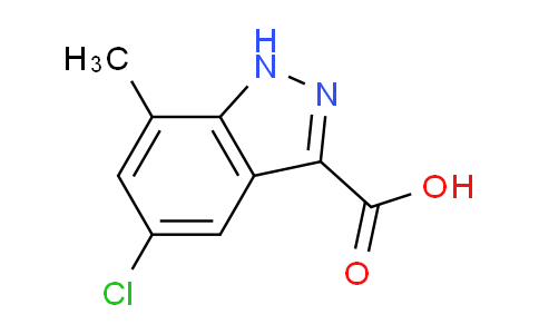 CAS No. 887578-97-4, 5-chloro-7-methyl-1H-indazole-3-carboxylic acid