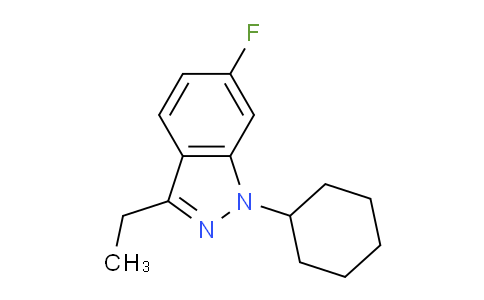CAS No. 224048-17-3, 1-Cyclohexyl-3-ethyl-6-fluoro-1H-indazole