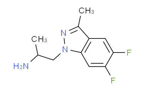 CAS No. 259750-28-2, 1-(5,6-difluoro-3-methyl-1H-indazol-1-yl)propan-2-amine