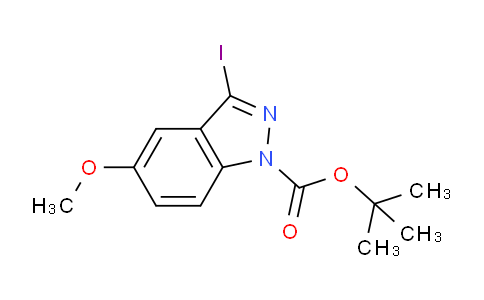 CAS No. 290368-03-5, tert-butyl 3-iodo-5-methoxy-1H-indazole-1-carboxylate