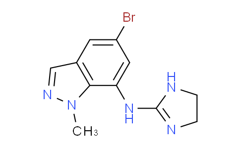 CAS No. 41926-03-8, 5-bromo-N-(4,5-dihydro-1H-imidazol-2-yl)-1-methyl-1H-indazol-7-amine