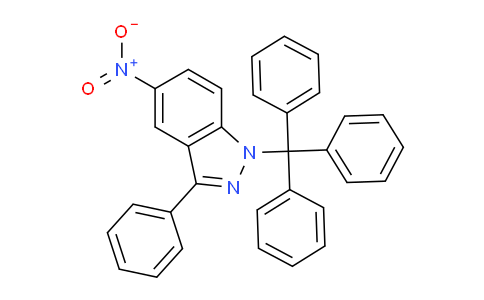 CAS No. 1245644-15-8, 5-nitro-3-phenyl-1-trityl-1H-indazole