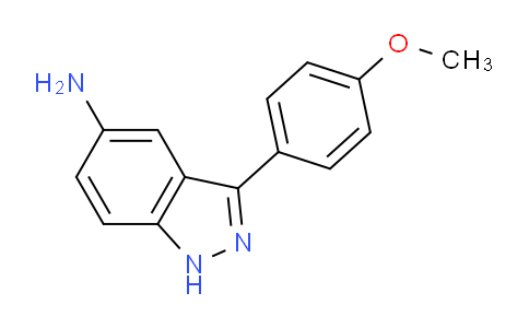 CAS No. 770701-75-2, 3-(4-methoxyphenyl)-1H-indazol-5-amine