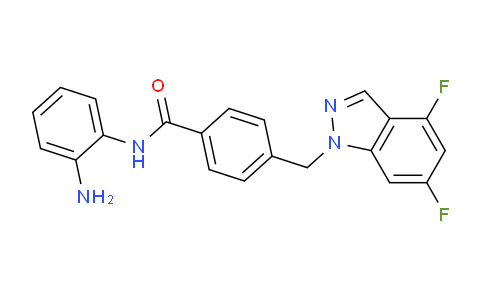CAS No. 920315-03-3, N-(2-aminophenyl)-4-((4,6-difluoro-1H-indazol-1-yl)methyl)benzamide