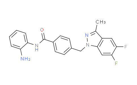 CAS No. 920315-15-7, N-(2-aminophenyl)-4-((5,6-difluoro-3-methyl-1H-indazol-1-yl)methyl)benzamide