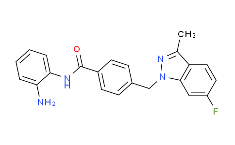 CAS No. 920315-29-3, N-(2-aminophenyl)-4-((6-fluoro-3-methyl-1H-indazol-1-yl)methyl)benzamide