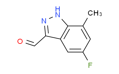 CAS No. 1352393-90-8, 5-Fluoro-7-methyl-1H-indazole-3-carbaldehyde