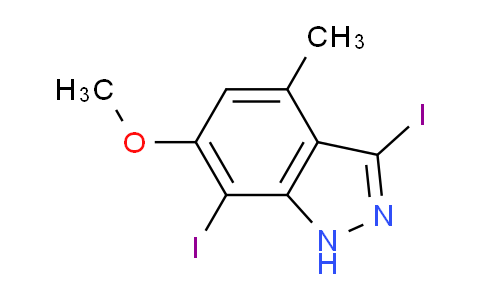CAS No. 1352397-42-2, 3,7-Diiodo-6-methoxy-4-methyl-1H-indazole