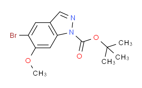 CAS No. 1305320-56-2, tert-Butyl 5-bromo-6-methoxy-1H-indazole-1-carboxylate
