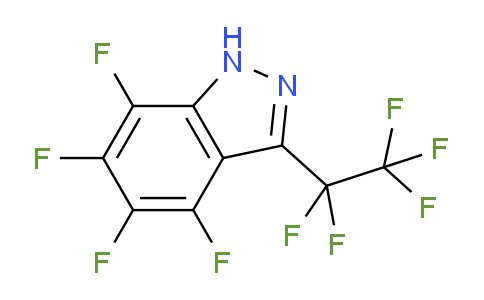 CAS No. 1310353-58-2, 4,5,6,7-tetrafluoro-3-(perfluoroethyl)-1H-indazole