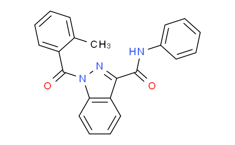 CAS No. 1325681-81-9, 1-(2-methylbenzoyl)-N-phenyl-1H-indazole-3-carboxamide