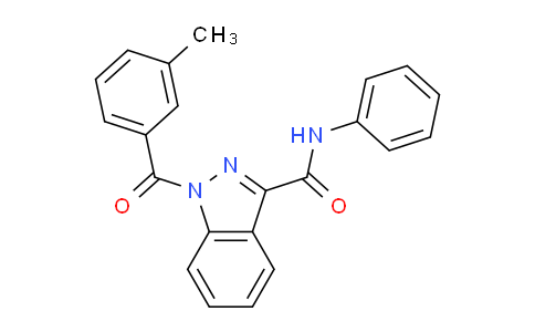 CAS No. 1325681-83-1, 1-(3-methylbenzoyl)-N-phenyl-1H-indazole-3-carboxamide