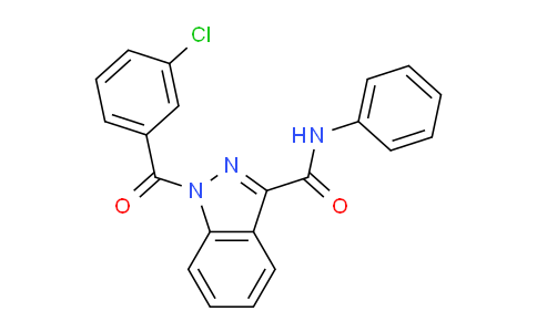 CAS No. 1325681-89-7, 1-(3-chlorobenzoyl)-N-phenyl-1H-indazole-3-carboxamide