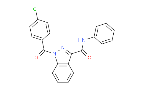 CAS No. 1325681-90-0, 1-(4-chlorobenzoyl)-N-phenyl-1H-indazole-3-carboxamide