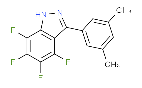CAS No. 1360075-76-8, 3-(3,5-dimethylphenyl)-4,5,6,7-tetrafluoro-1H-indazole