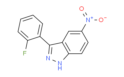 CAS No. 1356087-61-0, 3-(2-fluorophenyl)-5-nitro-1H-indazole