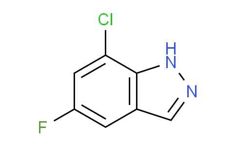CAS No. 1373223-64-3, 7-chloro-5-fluoro-1H-indazole