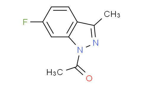 CAS No. 159305-17-6, 1-(6-fluoro-3-methyl-1H-indazol-1-yl)ethan-1-one