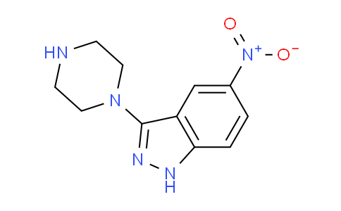 CAS No. 167874-90-0, 5-nitro-3-(piperazin-1-yl)-1H-indazole