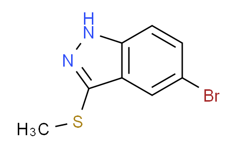 CAS No. 201227-23-8, 5-bromo-3-(methylthio)-1H-indazole