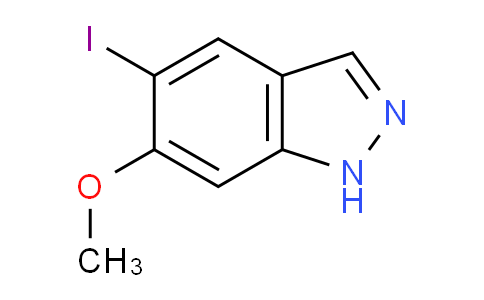 CAS No. 1082041-59-5, 5-Iodo-6-methoxy-1H-indazole