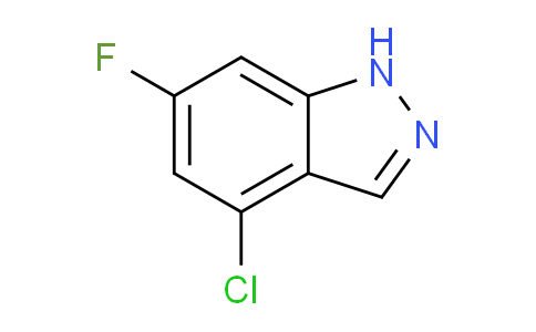 CAS No. 885520-32-1, 4-Chloro-6-fluoro-1H-indazole
