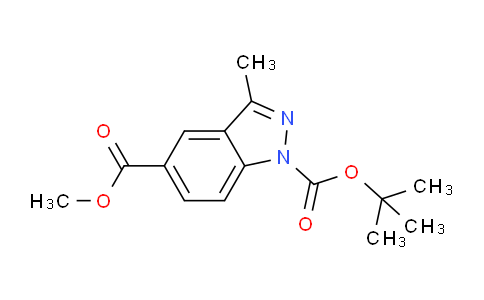 CAS No. 1015068-75-3, 1-tert-Butyl 5-methyl 3-methyl-1H-indazole-1,5-dicarboxylate